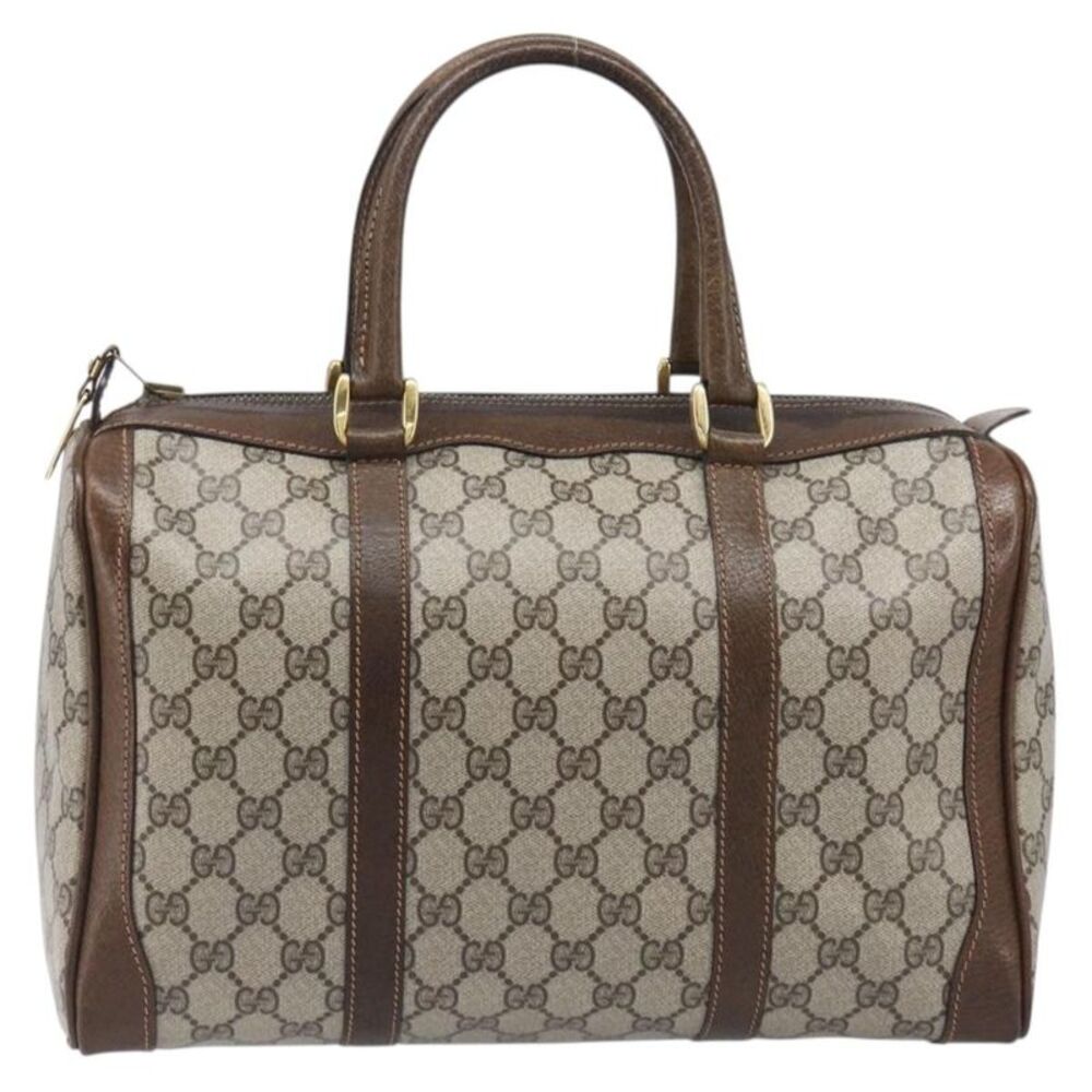 Gucci Gg Supreme Gg Canvas Beige Pvc Handbag